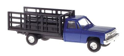 Trident Miniatures 90153B HO Chevrolet Blue Pickup with Stakebed Body