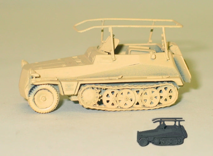 Trident Miniatures 902491 HO SdKfz 250 Series Half-Tracks 250/3 Armored Radio