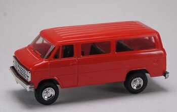Trident Miniatures 90041R HO Red Chevrolet Sportvan Assembled Plastic Model Kit