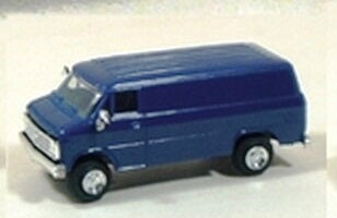 Trident Miniatures 90046B HO Chevrolet Blue Cargo Van Plastic Model Kit