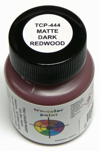 Tru-Color 444 Sprayable Paint Matte Dark Redwood - 1 oz. Bottle