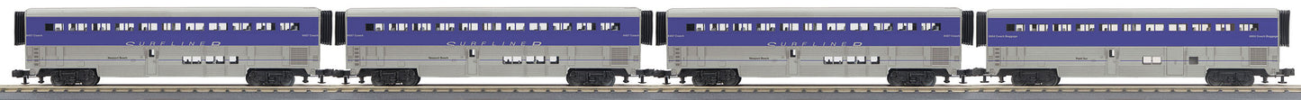 MTH 30-6532 O Amtrak Surfliner PointSur SuperLiner Passenger Car Set (Set of 4)