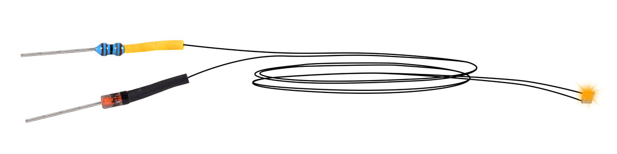 Viessmann Modellspielwaren 3561 LED Yellow with Soldered Cables (Pack of 5)