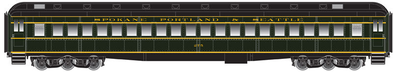 Atlas 20004886 HO Spokane, Portland and Seattle Single Window Coach #270