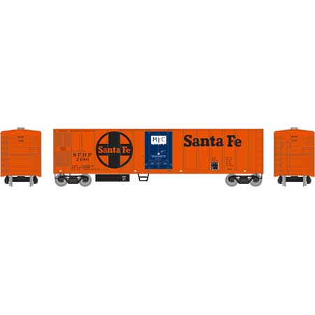 Roundhouse RND71666 HO Santa Fe 50'''' Smooth Side Mechanical Reefer #2190