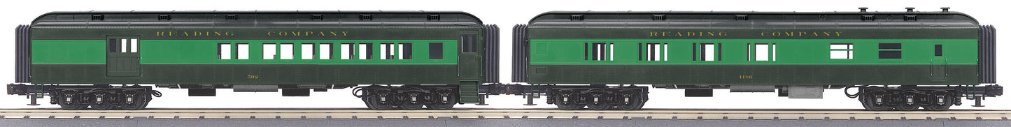 MTH 30-69325 O Reading 2-Car 60' Madison Combo/Diner Set