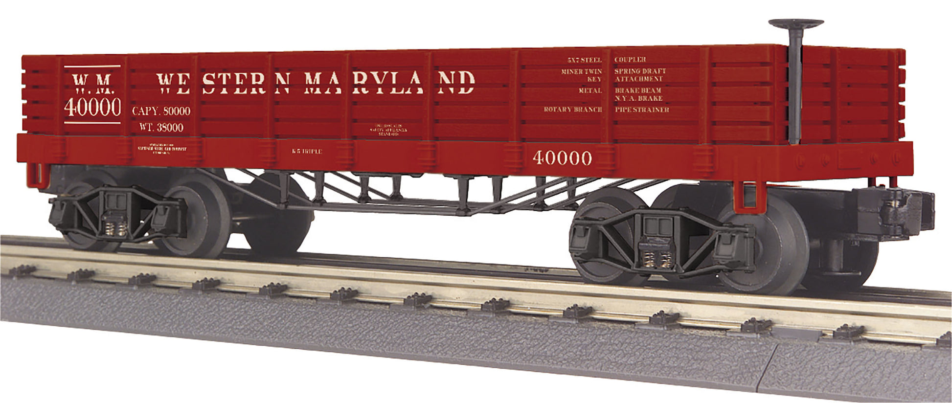 MTH 30-72201 O Western Maryland 19th Century Gondola #40000