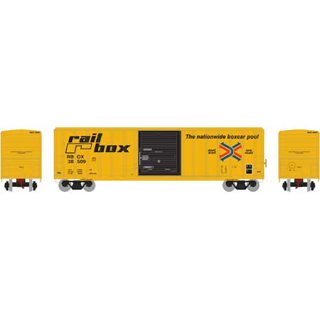 Athearn 18653 HO RailBox 50' FMC 5347 Box Ready To Run #38509