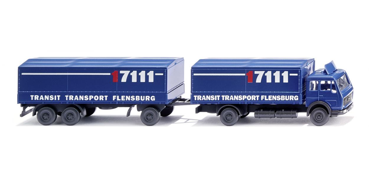 Wiking 094006 N/1:160 Transit Transport - Mercedes-Benz Platform Tractor Trailer
