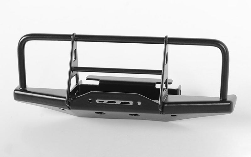 RC4WD VVV-C0535 Black Steel Front Winch Bumper: 1:18 Gelande II RTR w/ Jack Body