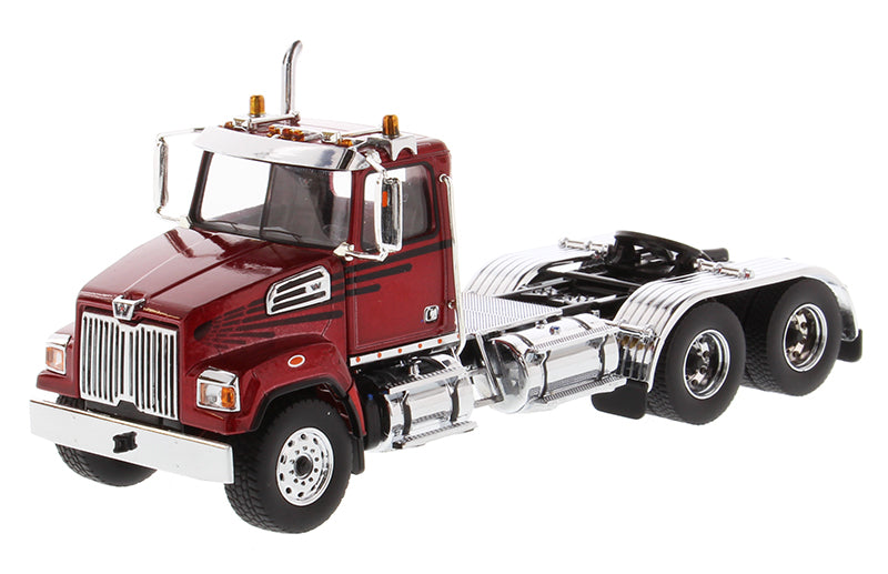 DieCast Masters 71037 1:50 Metallic Red Western Star 4700 SF Tandem Day Cab