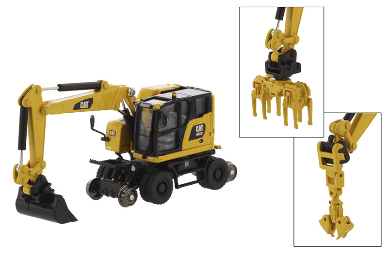 DieCast Masters 85612 1:87 Scale Caterpillar M323F Railroad Wheeled Excavator