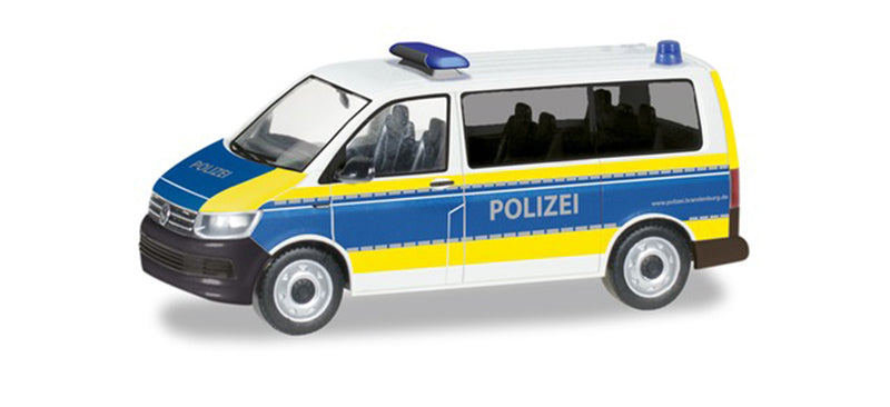 Herpa 094672 HO Police Volkswagen T6 Bus