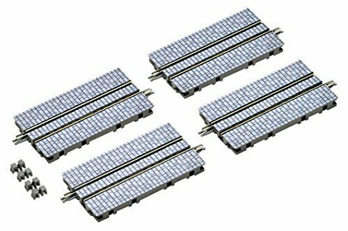 TomyTec 17943 N 140mm Cobblestone Pavement Street Track S140-WT(S) (Pack of 4)