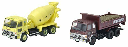 TomyTec 282938 N Hino Super Dolphine Dump Truck and Cement Mixer Truck Set