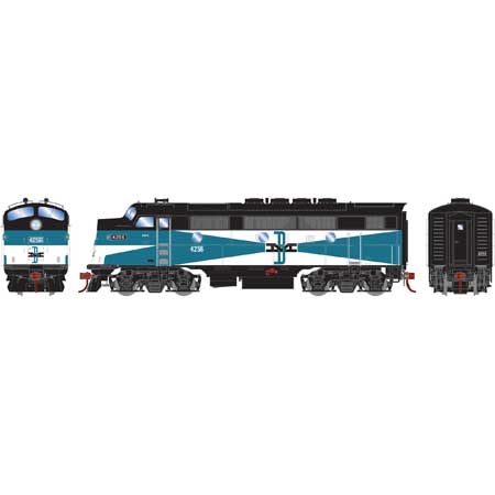 Athearn G22744 HO Boston & Maine/Freight F2A Diesel Locomotive #4256