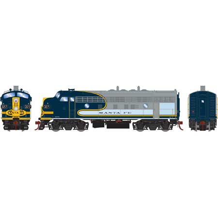 Athearn G22750 HO Santa Fe/Freight F7A Diesel Locomotive #327L