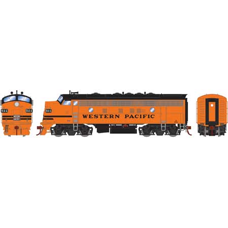 Athearn G22804 HO Western Pacific F7A Diesel Locomotive w/DCC & Sound #914a