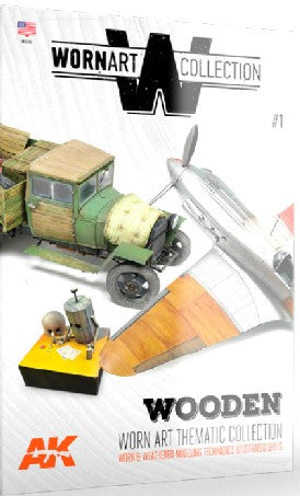 AK Interactive 4901 Worn Art Collection 1: Wooden Semi-Hardback Book