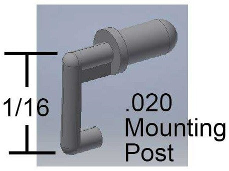 Cal Scale 190-731 HO Alco Locomotive Door Handles (Pack of 16)