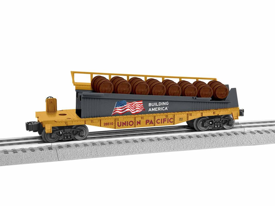Lionel 1928510 O Union Pacific Barrel Ramp Car