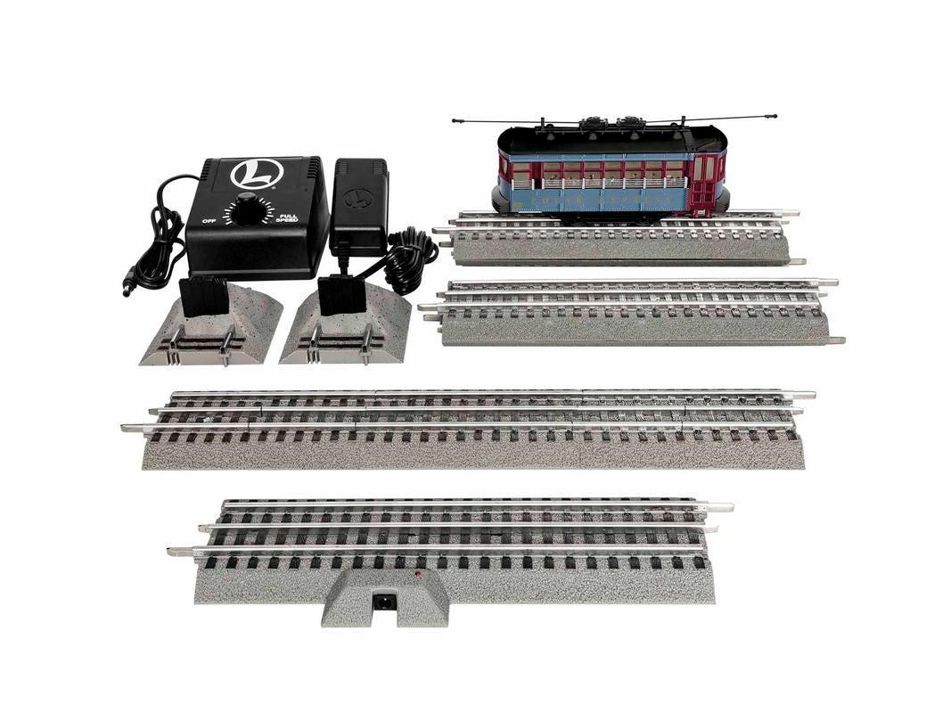 Lionel 1923130 O The Polar Express Trolley Set with Announcement Track