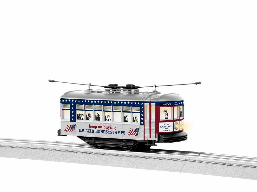 Lionel 1935090 U.S. War Bonds & Stamps Trolley