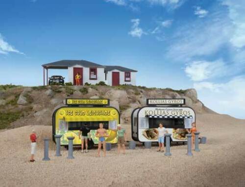 Walthers 949-2906 HO Gyro and Lemonade Food Trailers Building Kit