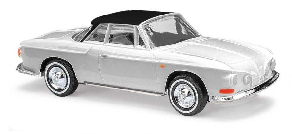 Busch 45816 HO 1961 Karmann Ghia 1600 in Two-Tone Silver