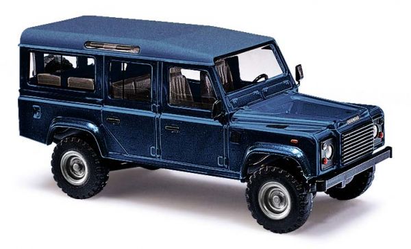 Busch 50352 HO 1983 Land Rover Defender in Metallic Blue