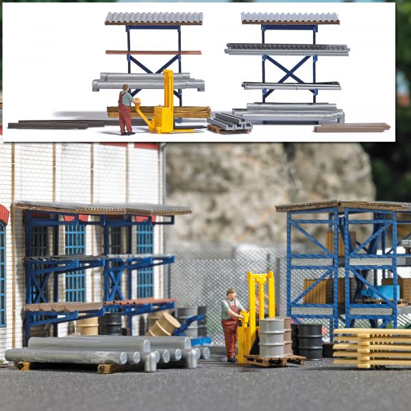 Busch 7844 HO High Lift Hand Truck Action-Set