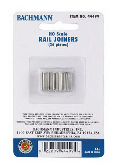 Bachmann 44499 HO E-Z Track Rail Joiners (Pack of 36)