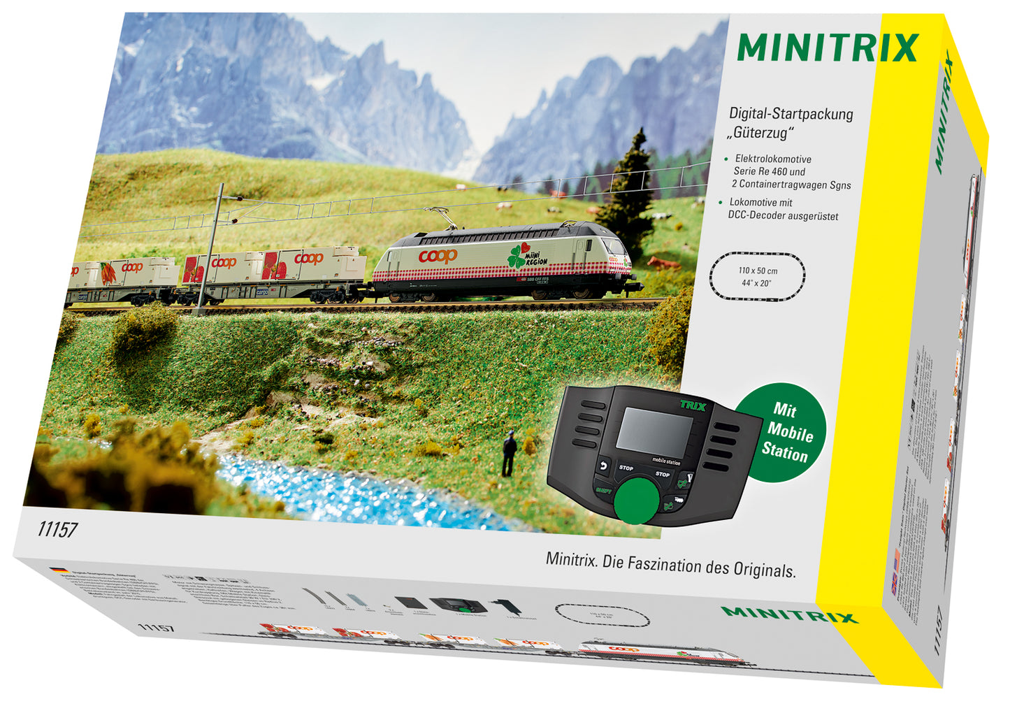 Trix 11157 N Swiss Federal Railways N Gauge Electric Freight Starter Train Set