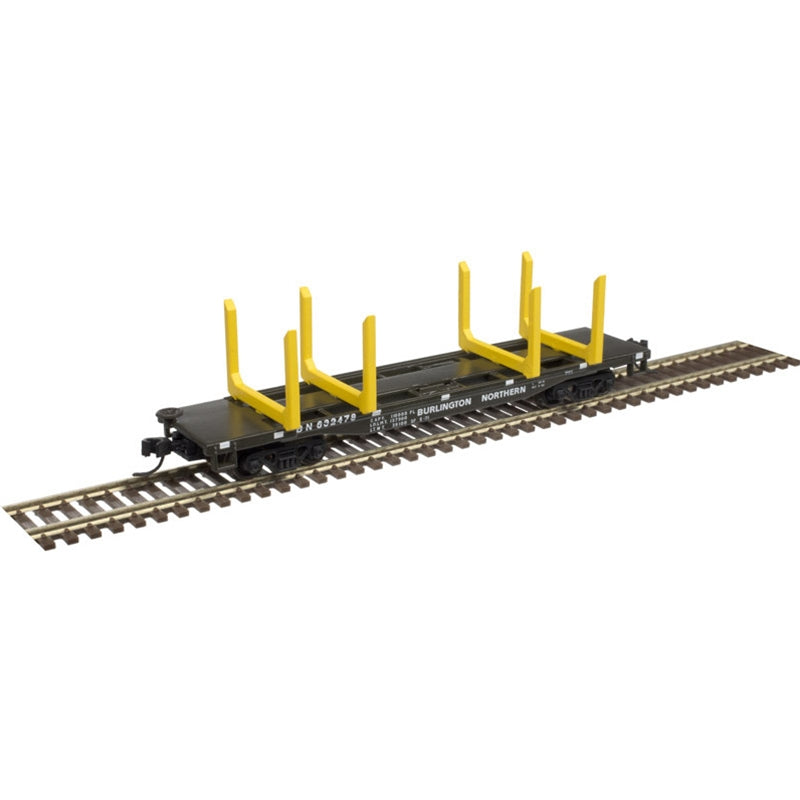 Atlas 50004945 N Burlington Northern 45' Logging Flat Car #633265