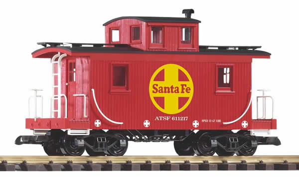Piko 38896 G Scale Santa Fe Wood Caboose #611217