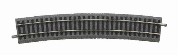Piko 55419 HO R9/15 Degrees Curved A-Track w/Roadbed