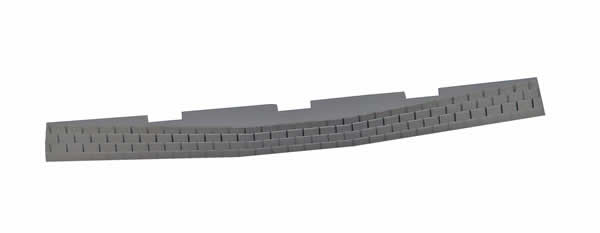 Piko 55443 HO Roadbed for Left Curved Switch Machine (Pack of 6)