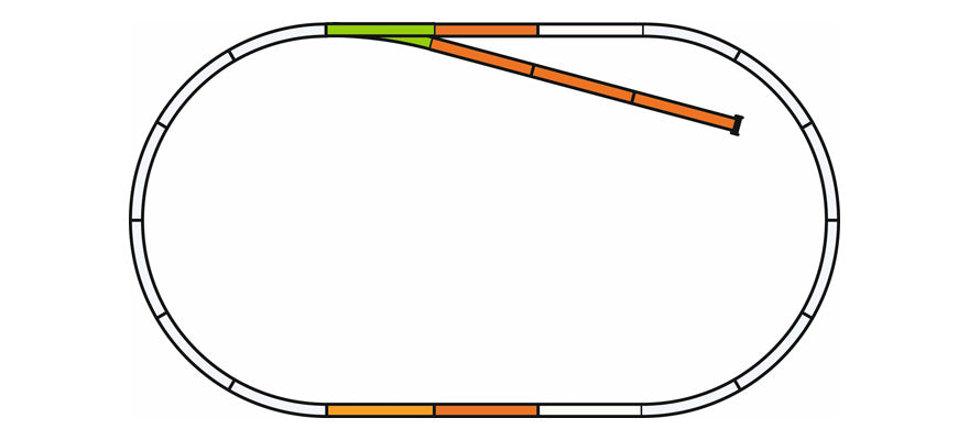 Piko 55311 HO Roadbed A-Track B (Set of 9)