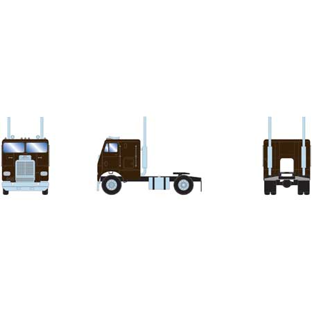 Athearn 78754 HO Black Freightliner with 2 Axle Ready-To-Run