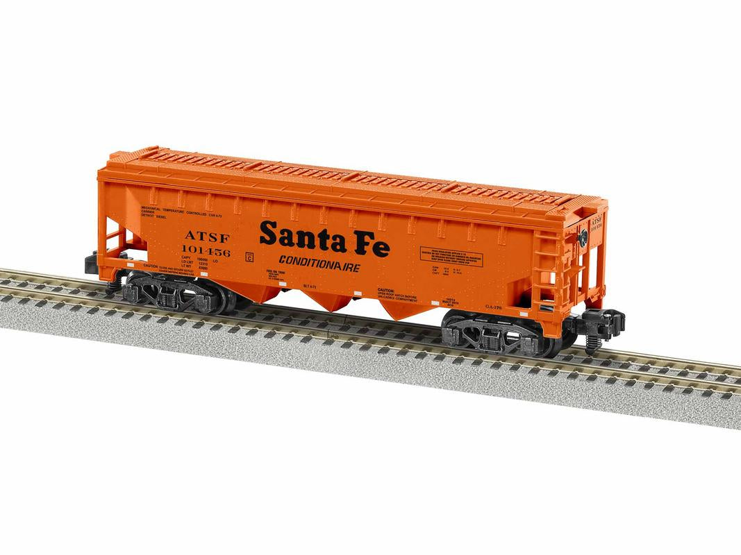 American Flyer 1919212 S Santa Fe 3 Bay Covered Hopper #101456