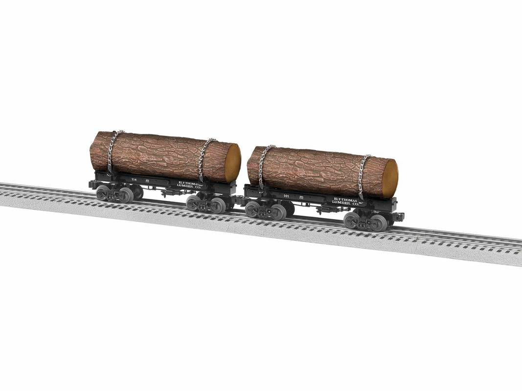 Lionel 1926540 O Ely Thomas Skeleton Log Car A (Pack of 2)