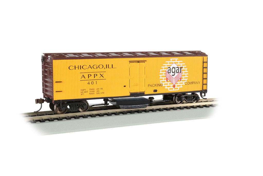 Bachmann 16331 HO Agar Packing Co. Track-Cleaning 40' Wood-Side Reefer #401