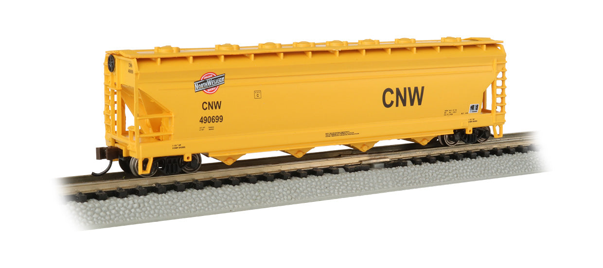Bachmann 17558 N CNW ACF 56' 4-Bay Center Flow Hopper #490699