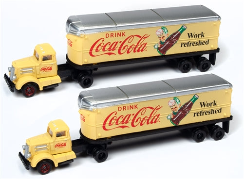Classic Metal Works 51188 N Mini Metals Coca-Cola White WC 22 Tractor/Trailer