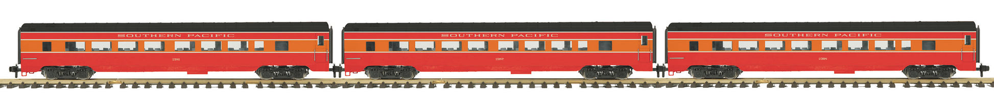 MTH 70-65033 G Southern Pacific One Gauge Streamlined Passenger Set (Set of 3)