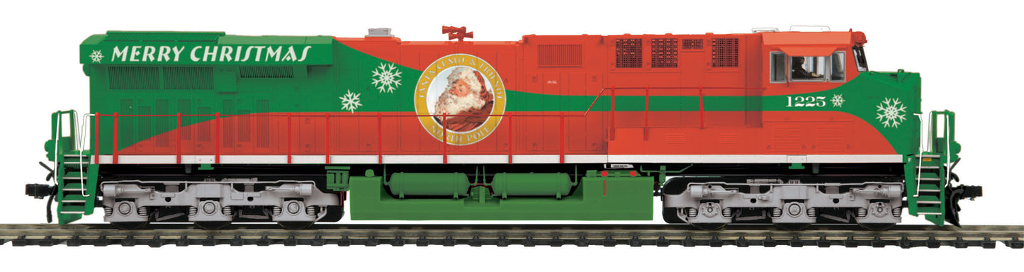 MTH 80-2351-1 HO Christmas ES44AC Diesel Locomotive with Proto-Sound 3.0 #1225