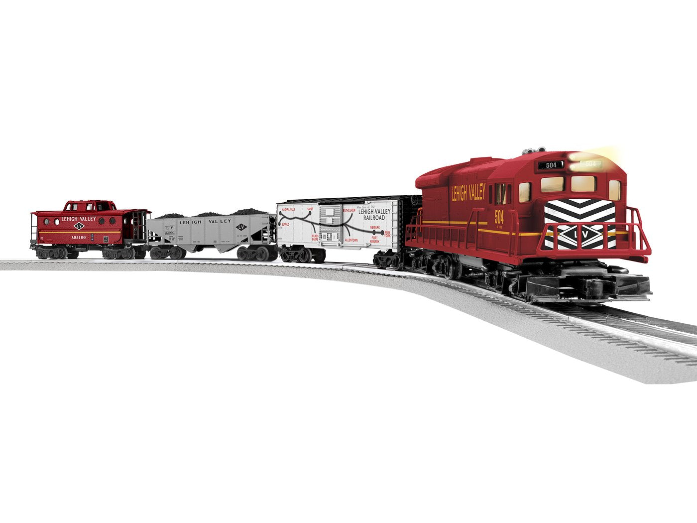 Lionel 1923090 O Lehigh Valley U36B LionChief Freight Train Set with Bluetooth