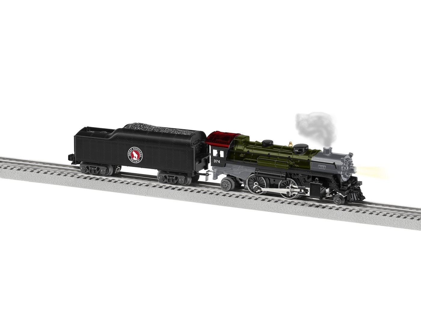 Lionel 1932120 O Great Northern LionChief 2-4-2 Steam Locomotive #374