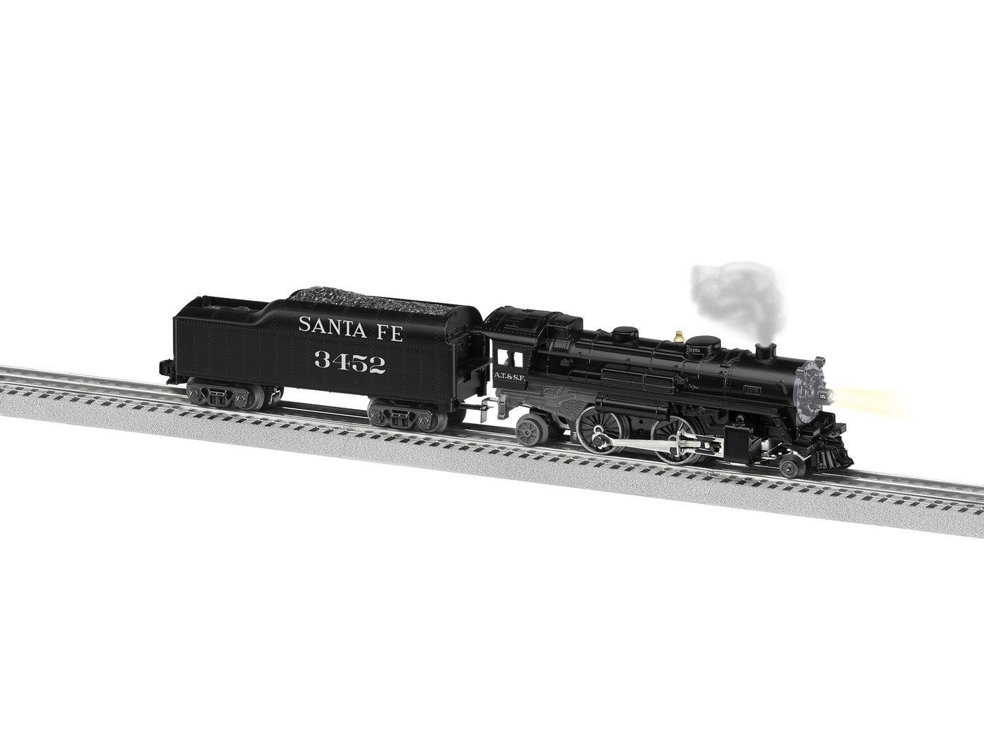 Lionel 1932140 O Santa Fe LionChief 2-4-2 Steam Locomotive #3452