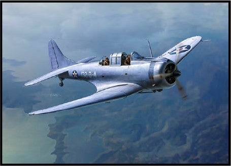 Academy 12331 1:48 USMC SBD-1 Dauntless Bomber Pearl Harbor Military Plane Kit
